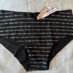 Victoria's Secret iconic silvery VS logo panty sexy feminine - NWT - Size S